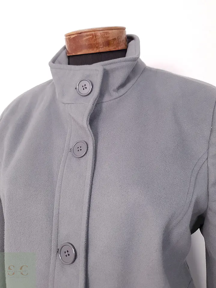 Abrigo Vintage Sintético Gris - Talla L 3