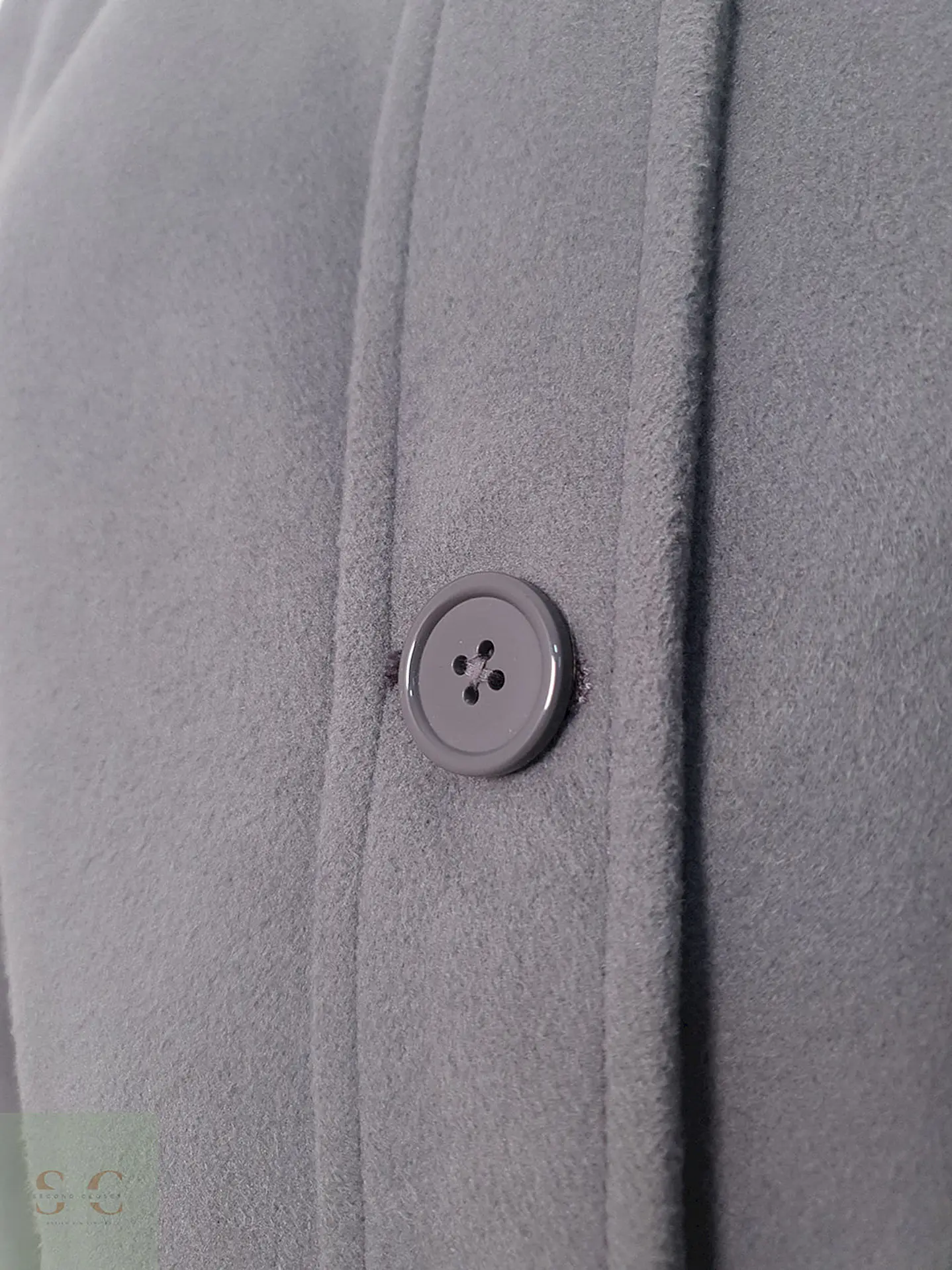 Abrigo Vintage Sintético Gris - Talla L 7