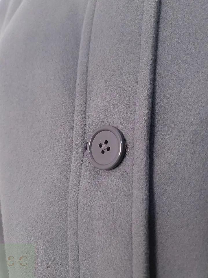 Abrigo Vintage Sintético Gris - Talla L 7