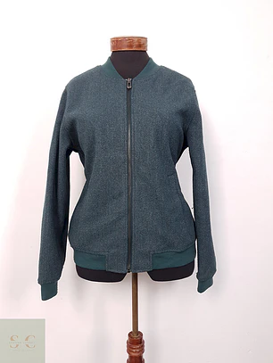 Chaqueta Multiblu Verde Jaspeado – TALLA SM