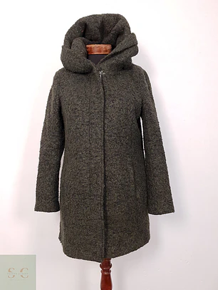 Abrigo Only Verde Mezcla Lana - Talla S
