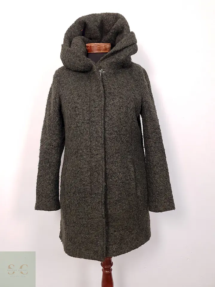 Abrigo Only Verde Mezcla Lana - Talla S 2