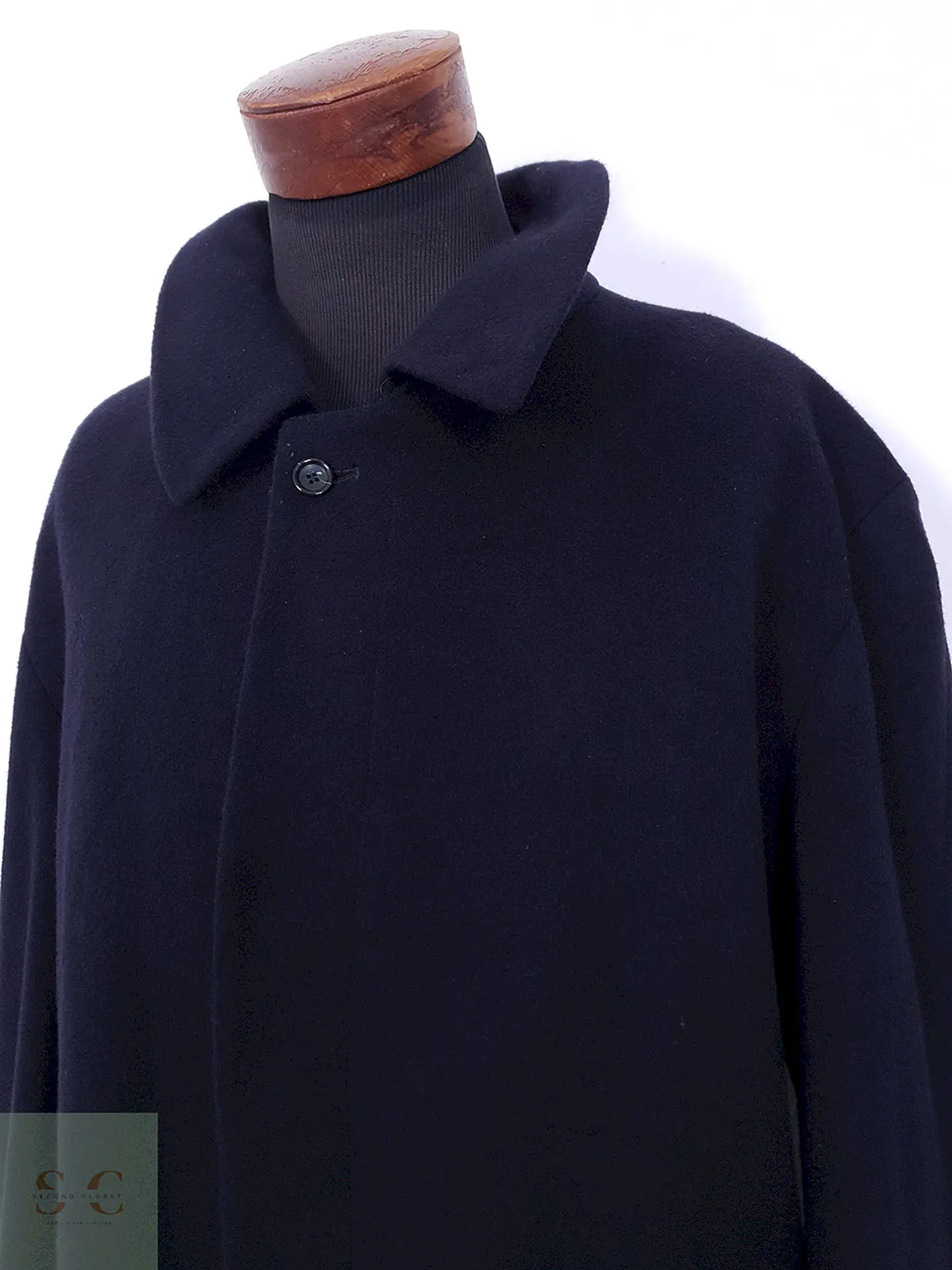 Abrigo Largo Azul Bugatti Lana Virgen y Cashmere - Talla 3XL 11