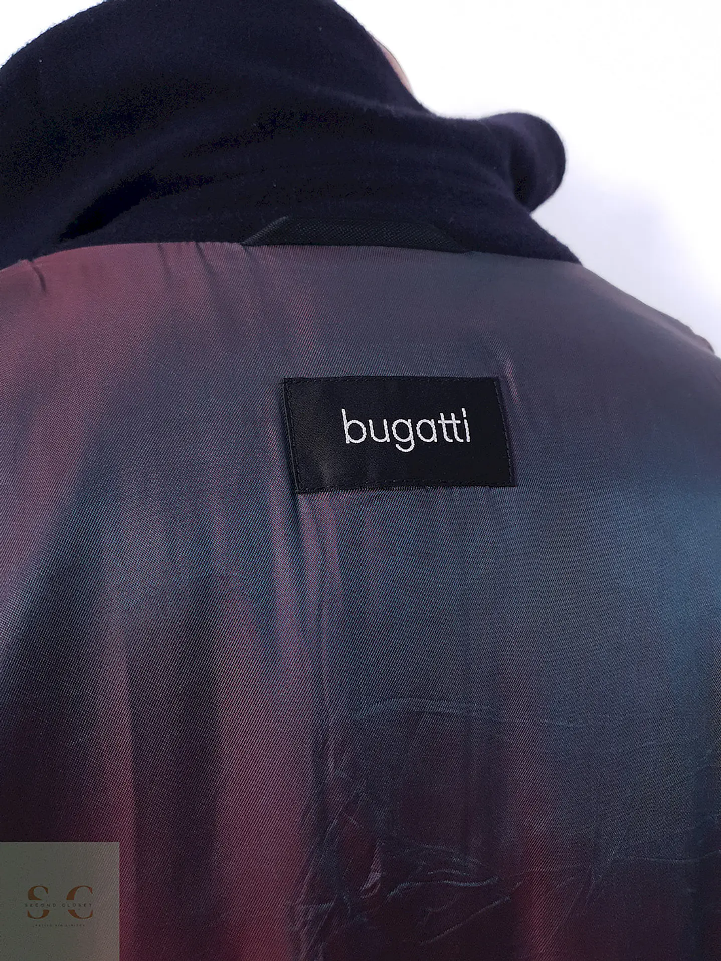 Abrigo Largo Azul Bugatti Lana Virgen y Cashmere - Talla 3XL 19