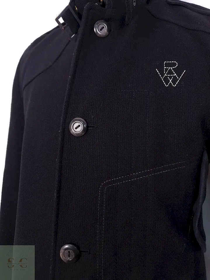 Abrigo Negro G Raw Star 70% Lana - Talla S 3