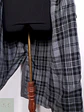 Abrigo Vintage Largo Gris con Chaleco Fijo - Talla 3XL - Miniatura 8