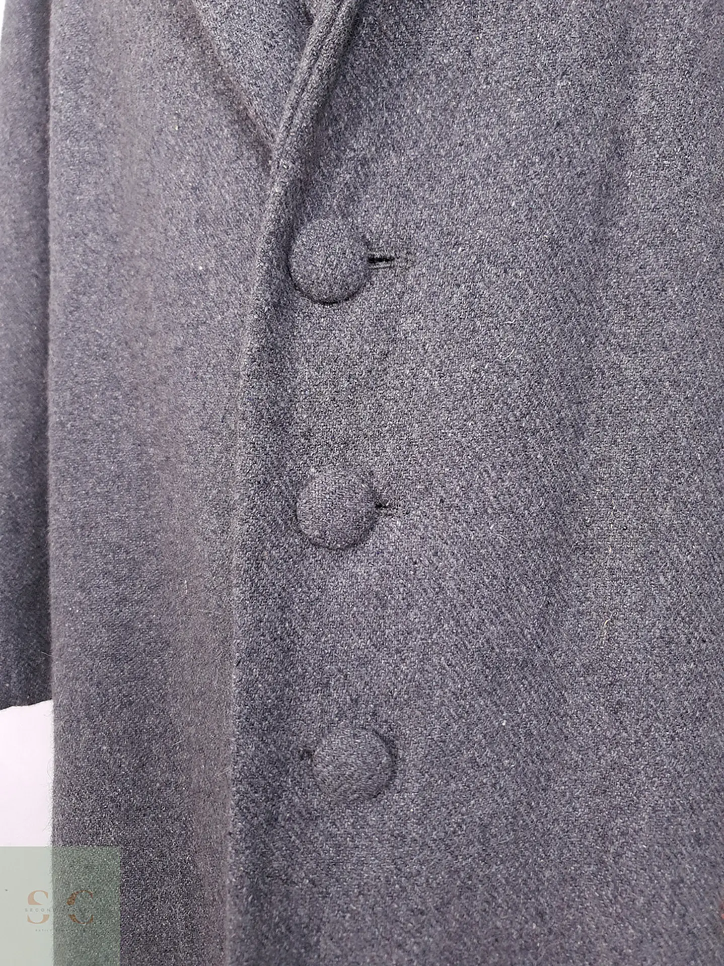 Abrigo Vintage Largo Gris con Chaleco Fijo - Talla 3XL 9