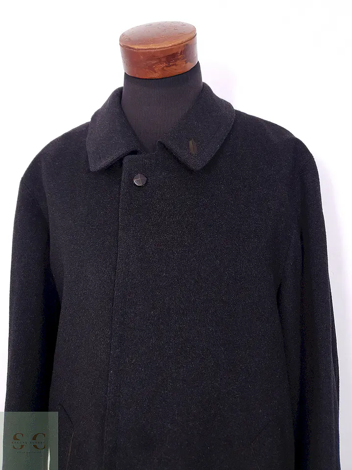 Abrigo Largo Plomo Westbury Alpaca Loden Lana Virgen - Talla XL 3
