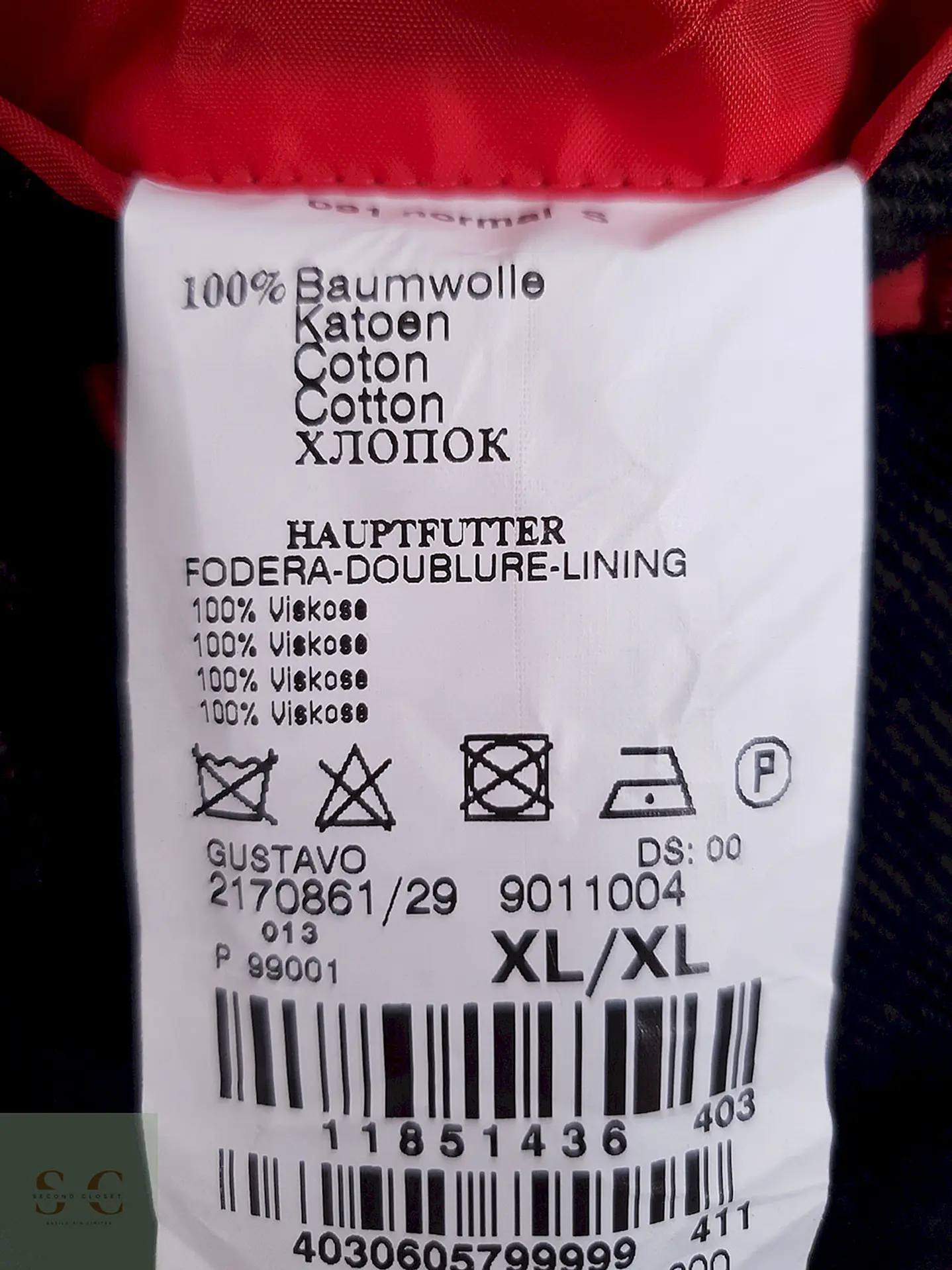 Abrigo Café Mario Barutti Algodón Pechera Desmontable - Talla M 9