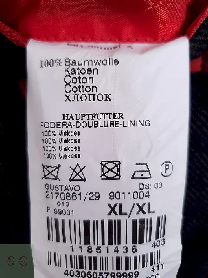 Abrigo Café Mario Barutti Algodón Pechera Desmontable - Talla M 9