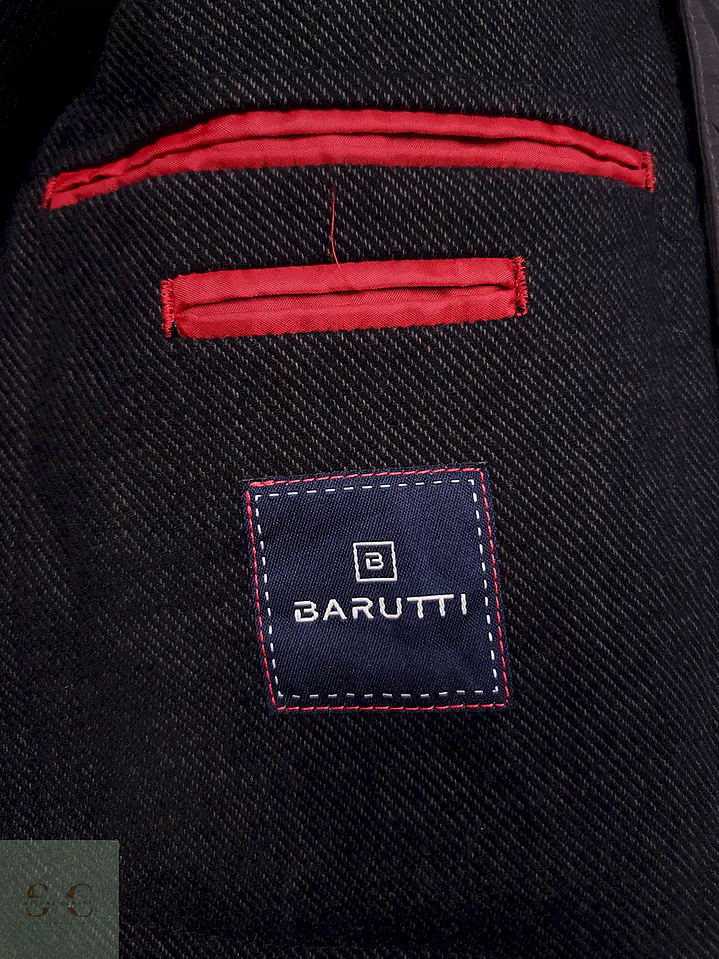 Abrigo Café Mario Barutti Algodón Pechera Desmontable - Talla M 11