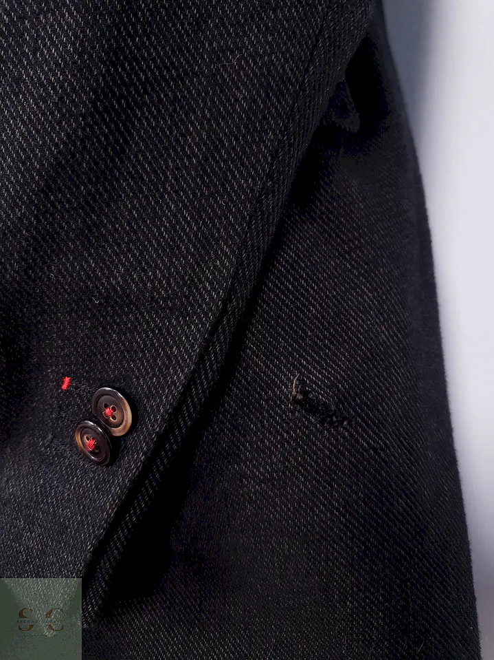 Abrigo Café Mario Barutti Algodón Pechera Desmontable - Talla M 12