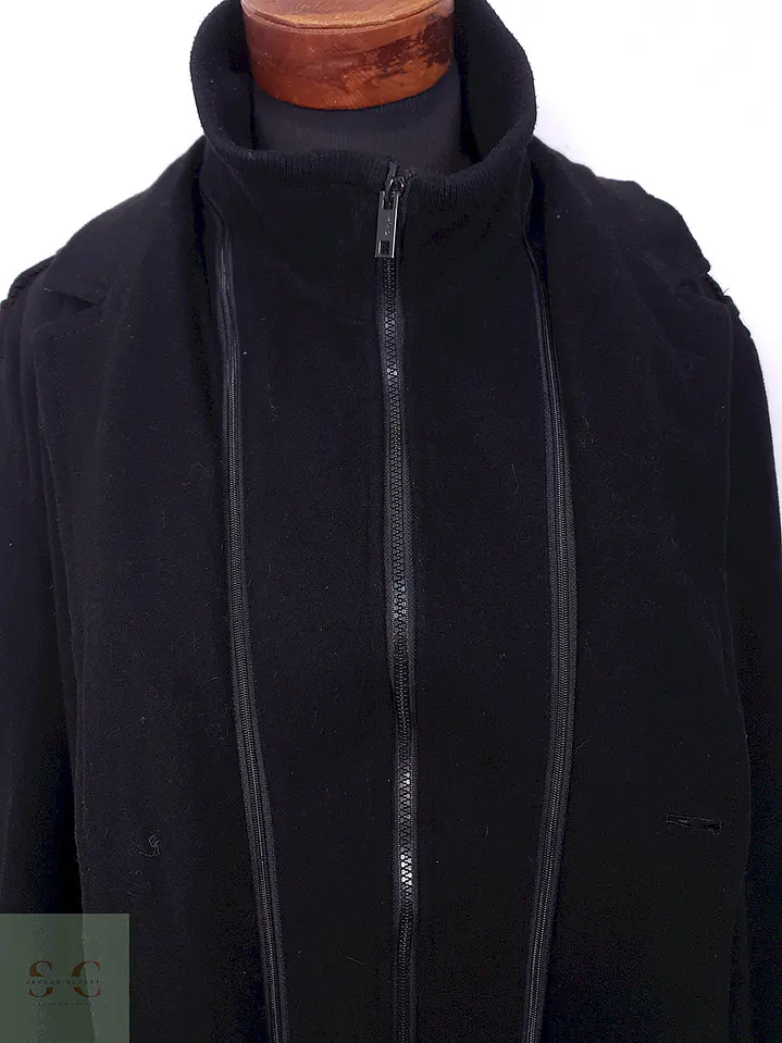 Abrigo Angelo Litrico Negro 60% Lana - Talla XL 6