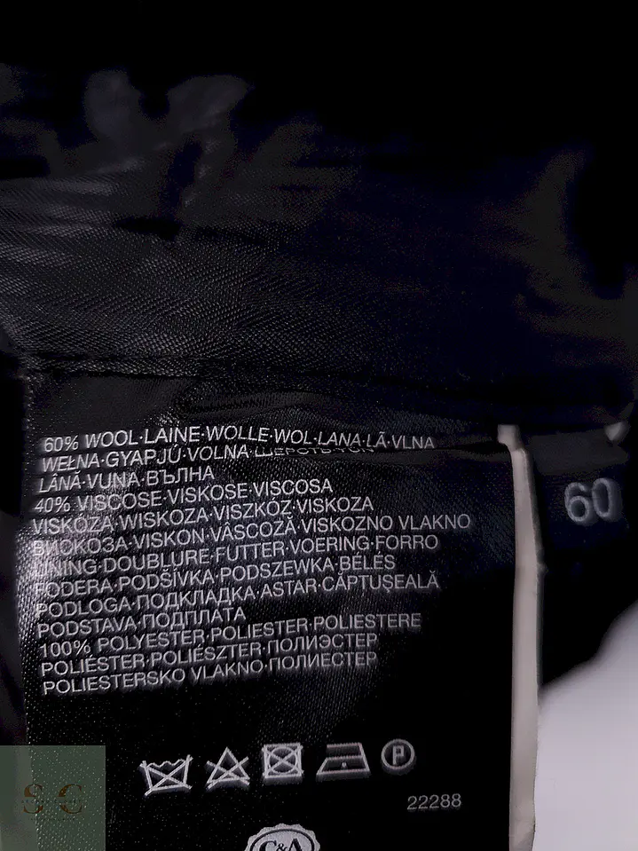 Abrigo Angelo Litrico Negro 60% Lana - Talla XL 9