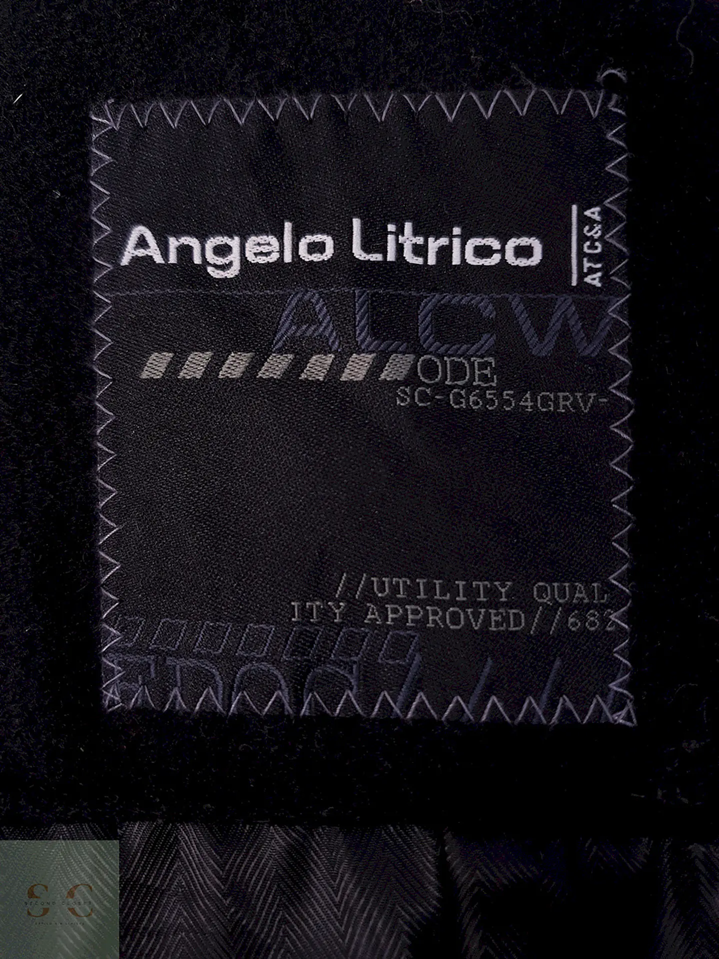 Abrigo Angelo Litrico Negro 60% Lana - Talla XL 10