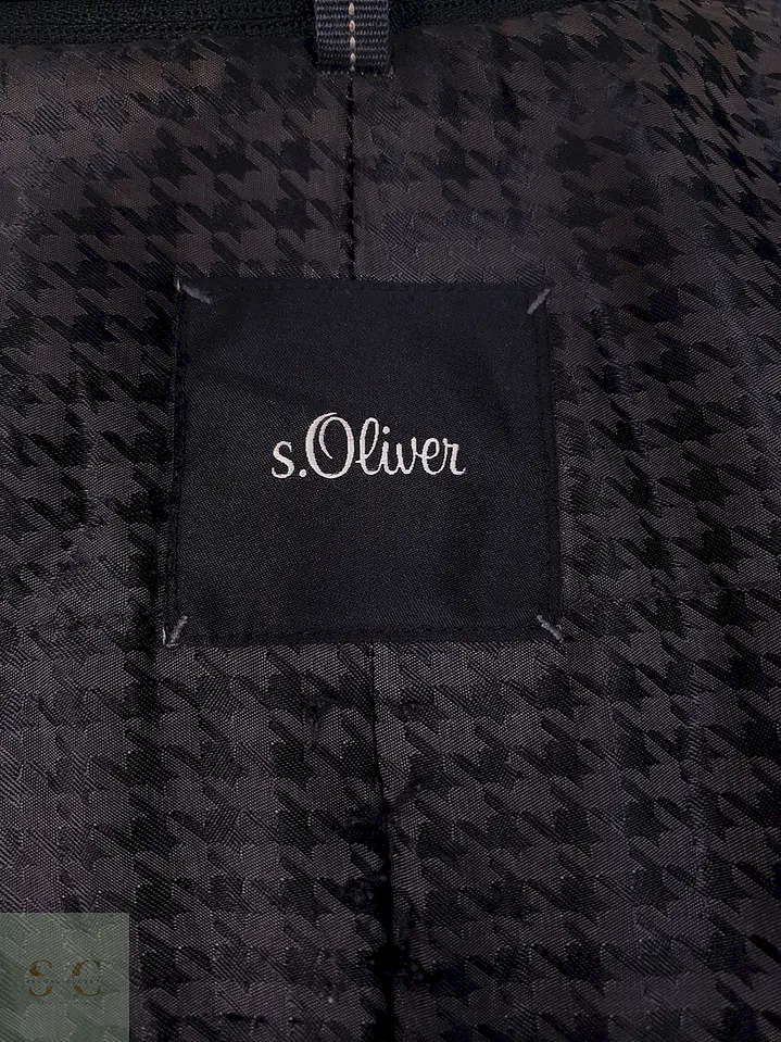 Abrigo Tres Cuartos S. Oliver Azul 50% Lana - Talla M 10