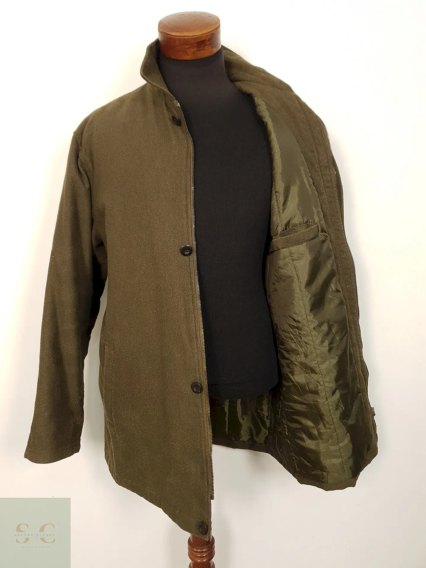Chaquetón Cocodrile Verde Algodón - Talla XL 3