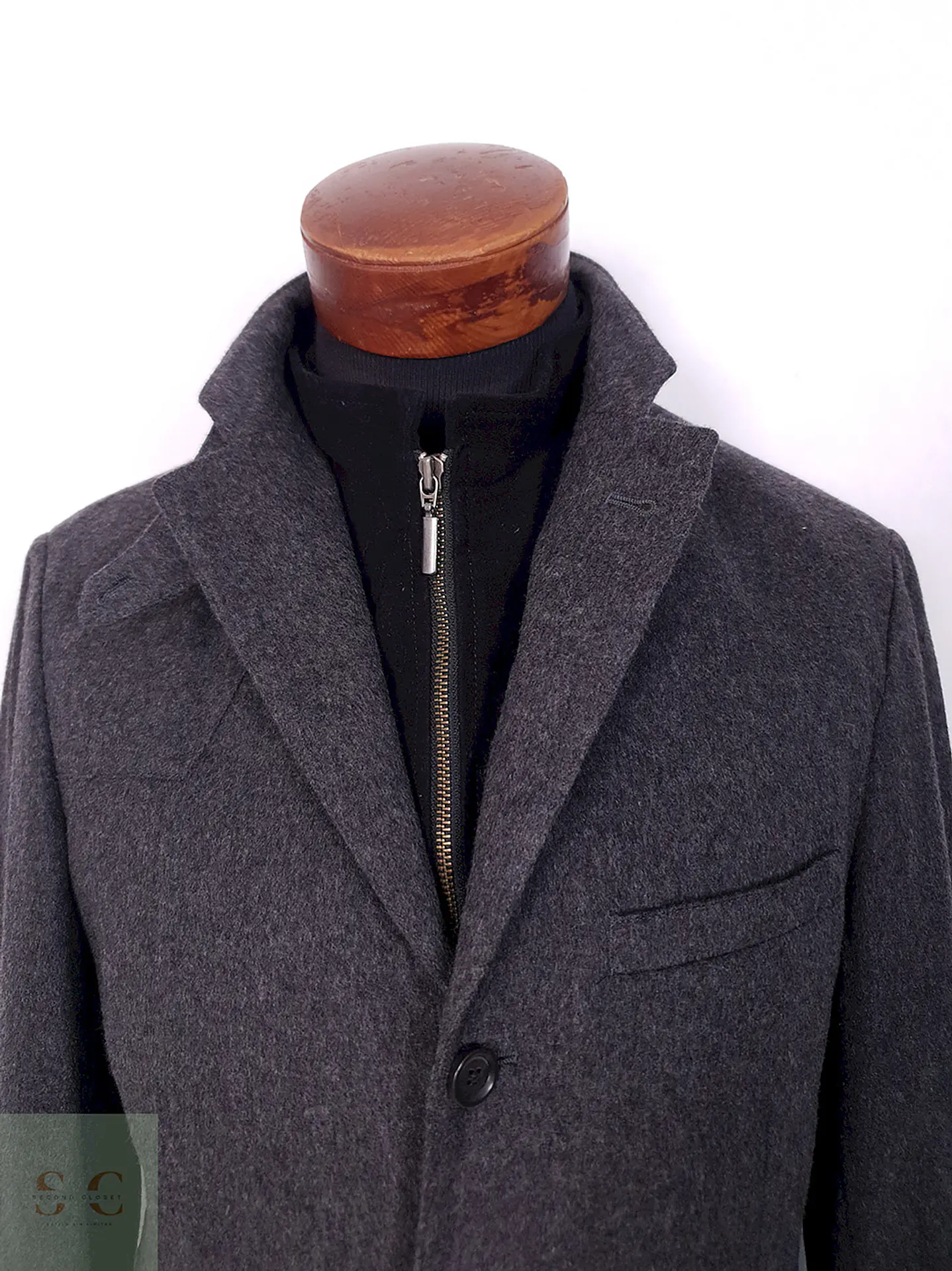 Abrigo Paul Rosen Original Tiroler Loden Plomo 80% Lana Virgen - Talla M 8