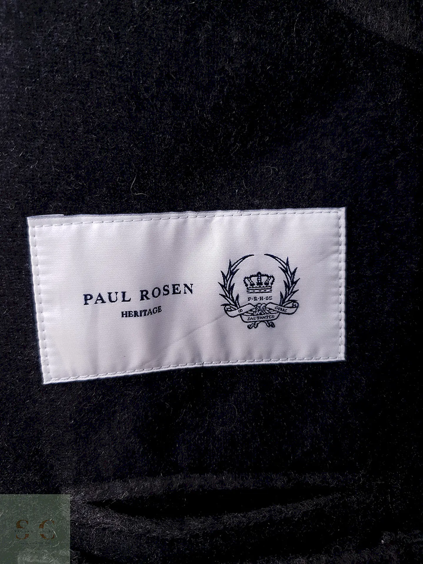 Abrigo Paul Rosen Original Tiroler Loden Plomo 80% Lana Virgen - Talla M 17