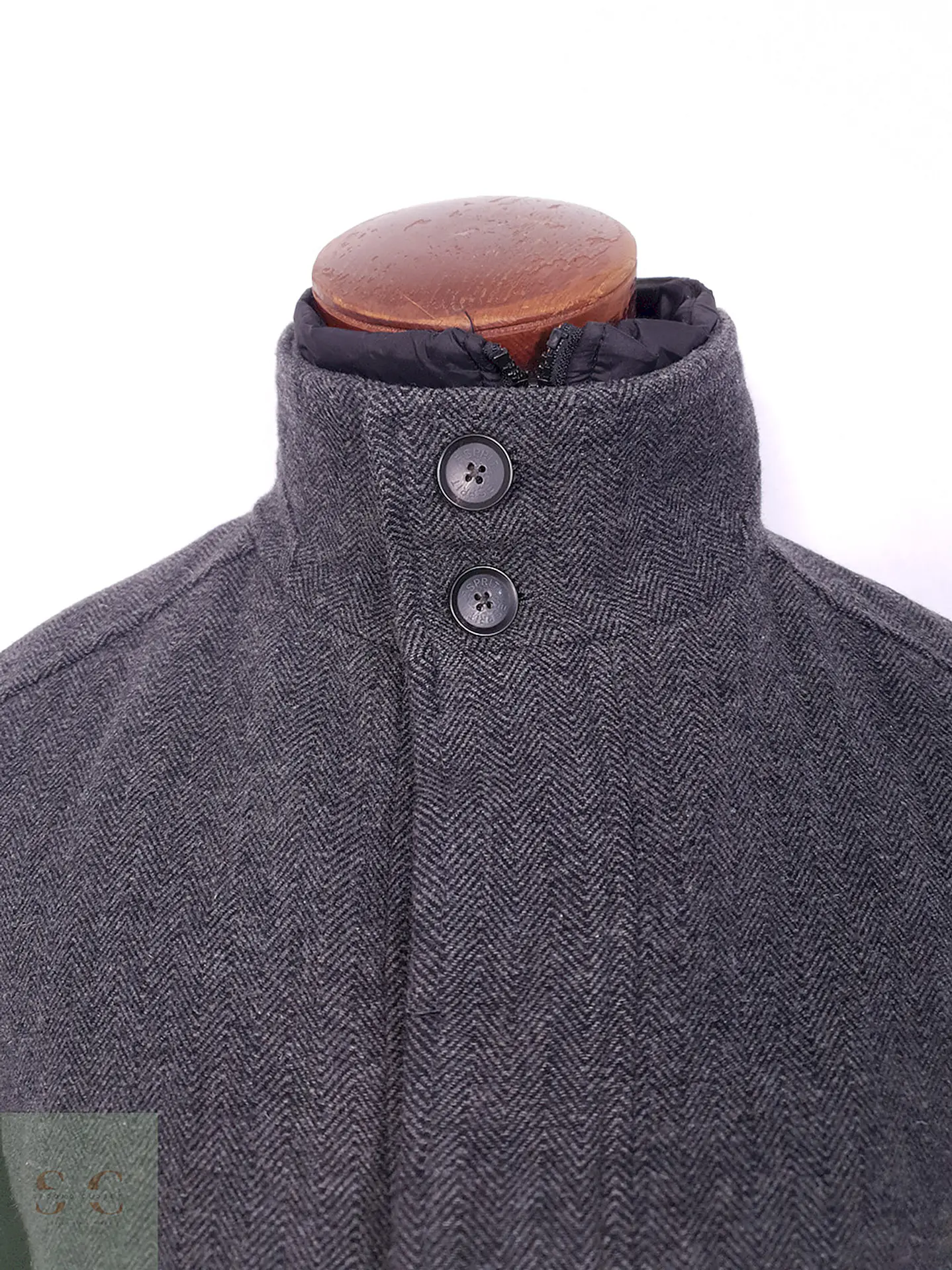 Chaquetón Esprit Plomo 55% Lana - Talla L 4