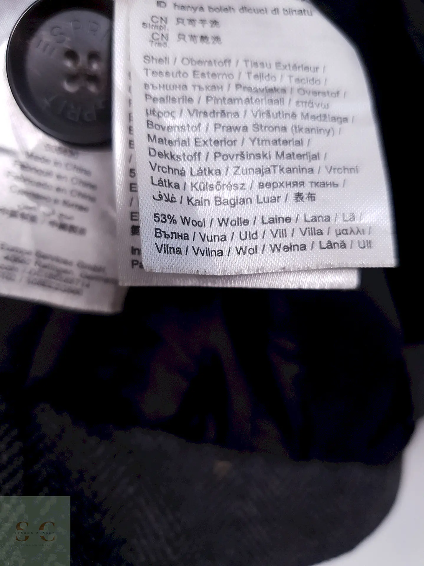 Chaquetón Esprit Plomo 55% Lana - Talla L 8