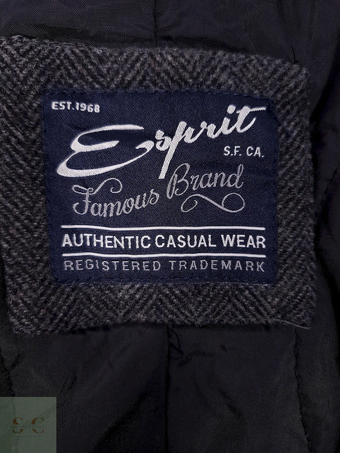 Chaquetón Esprit Plomo 55% Lana - Talla L 10