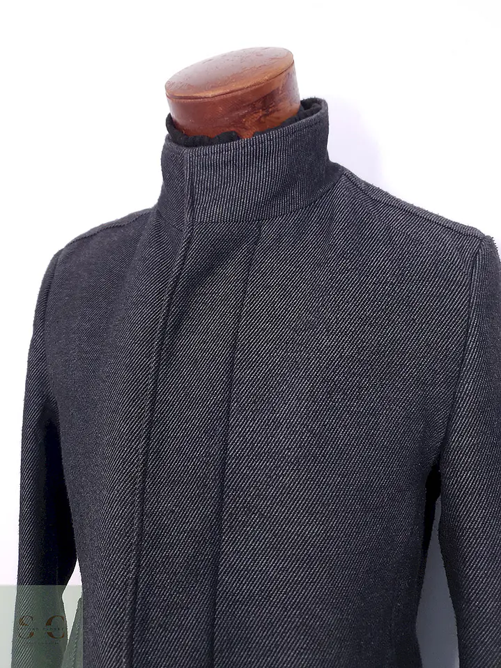 Abrigo Plomo Zara Mezcla Lana - Talla M 5