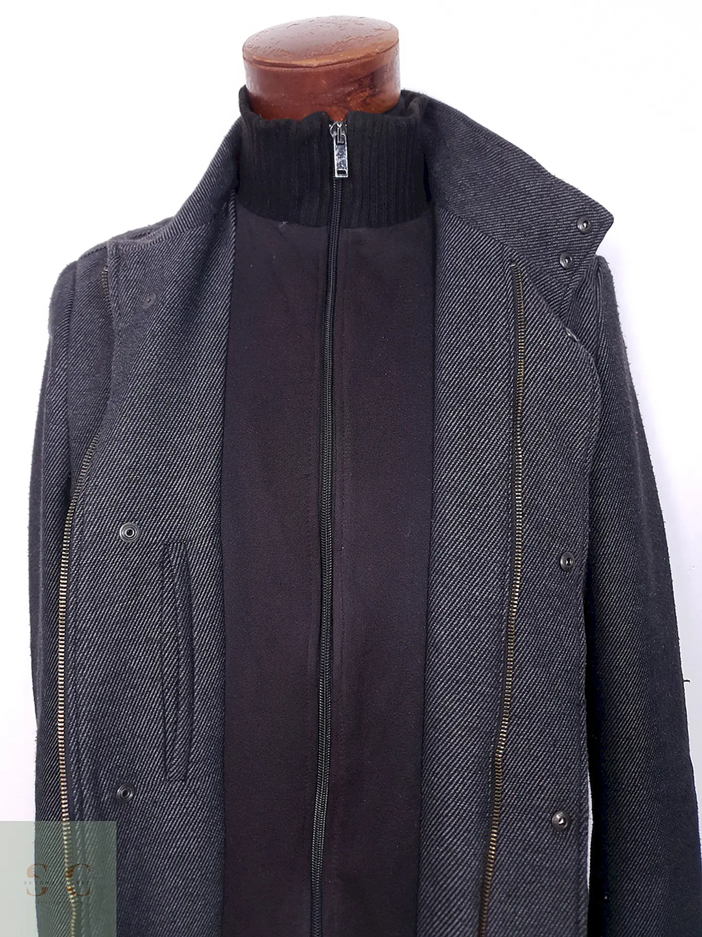 Abrigo Plomo Zara Mezcla Lana - Talla M 8