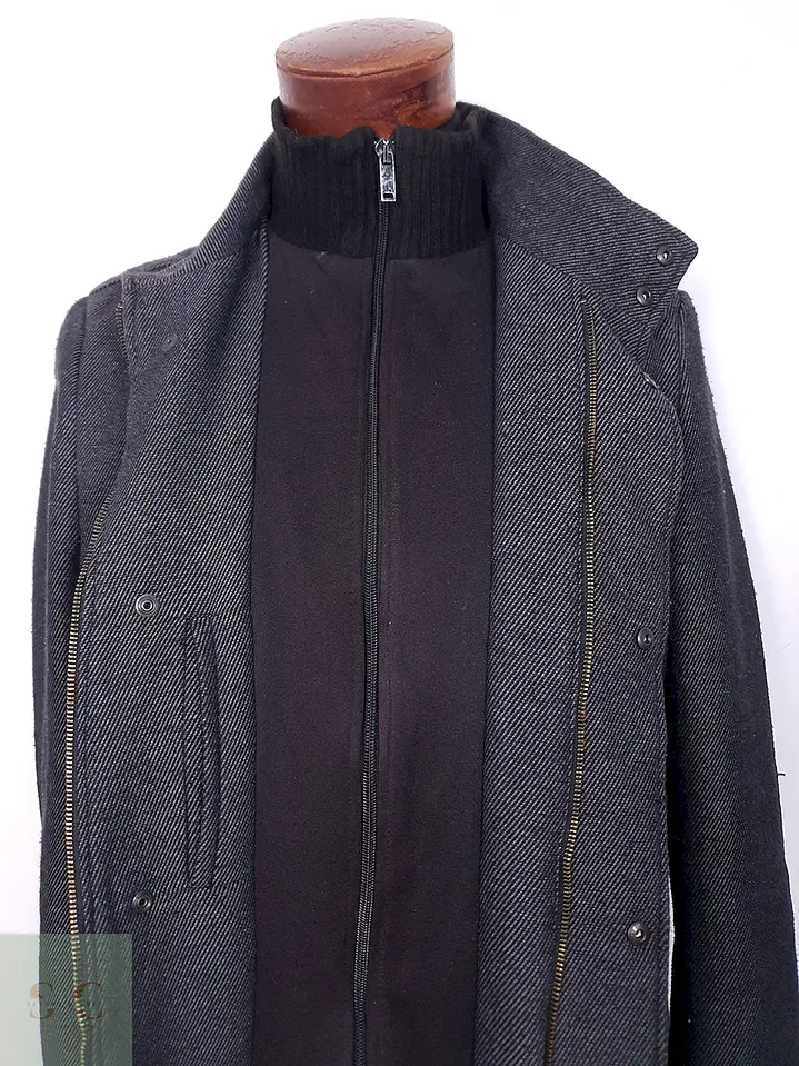 Abrigo Plomo Zara Mezcla Lana - Talla M 8
