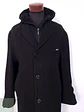 Abrigo Largo Datch Negro Lana con Gorro - Talla XL - Miniatura 5