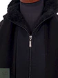 Abrigo Largo Datch Negro Lana con Gorro - Talla XL - Miniatura 6