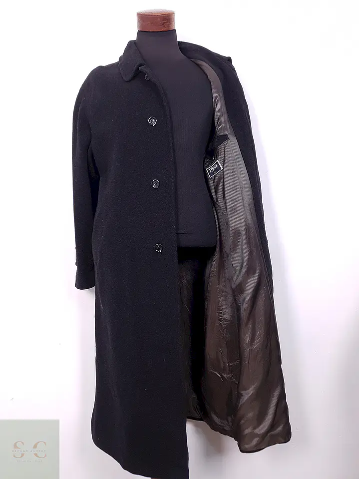 Abrigo Largo Stones Plomo Lana Virgen y Cashmere - Talla L 5