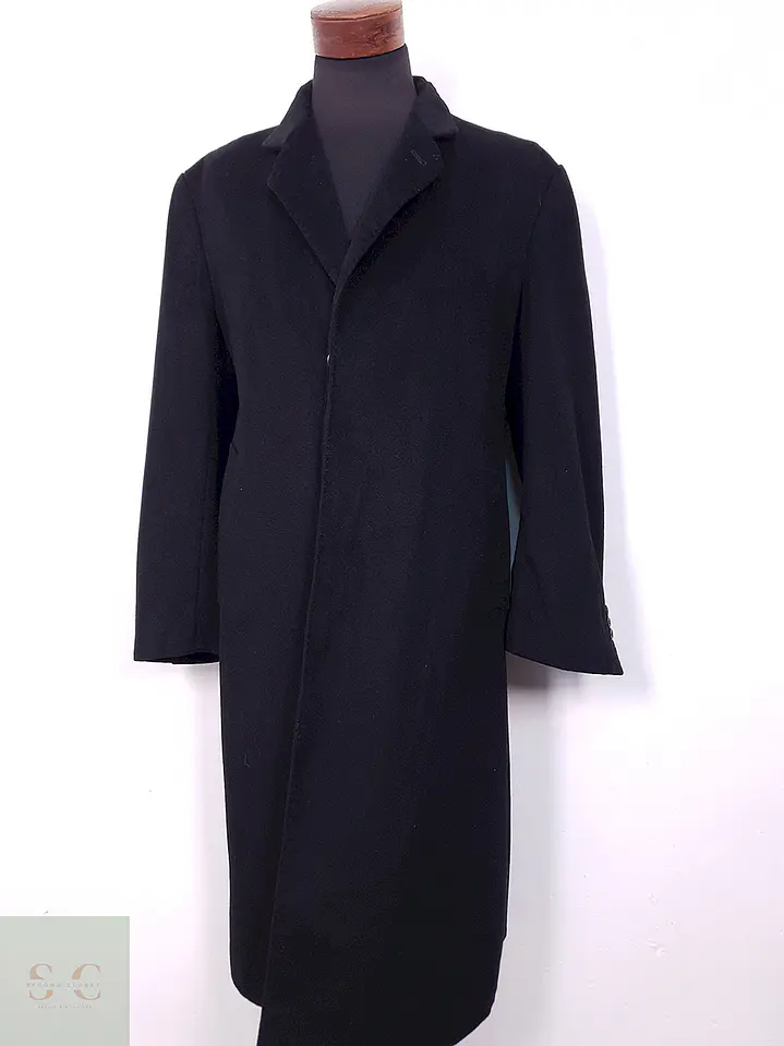 Abrigo Largo Van Graaf 100% Cashmere Negro - Talla L 3