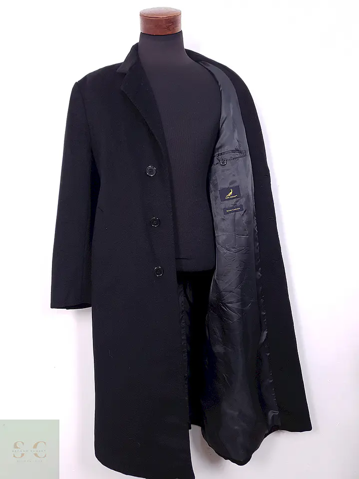 Abrigo Largo Van Graaf 100% Cashmere Negro - Talla L 4