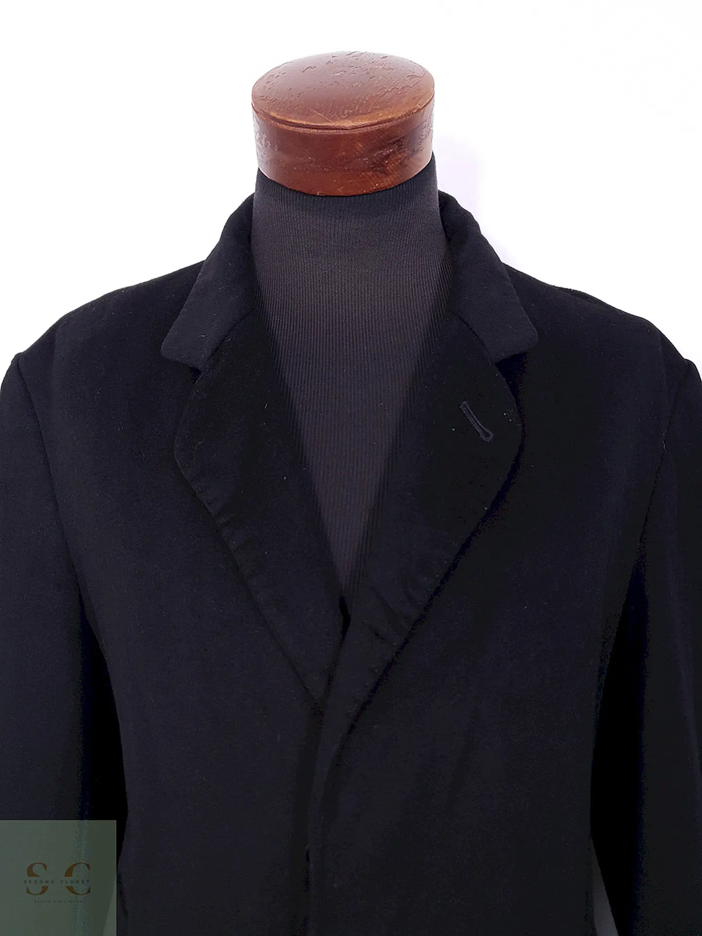 Abrigo Largo Van Graaf 100% Cashmere Negro - Talla L 5