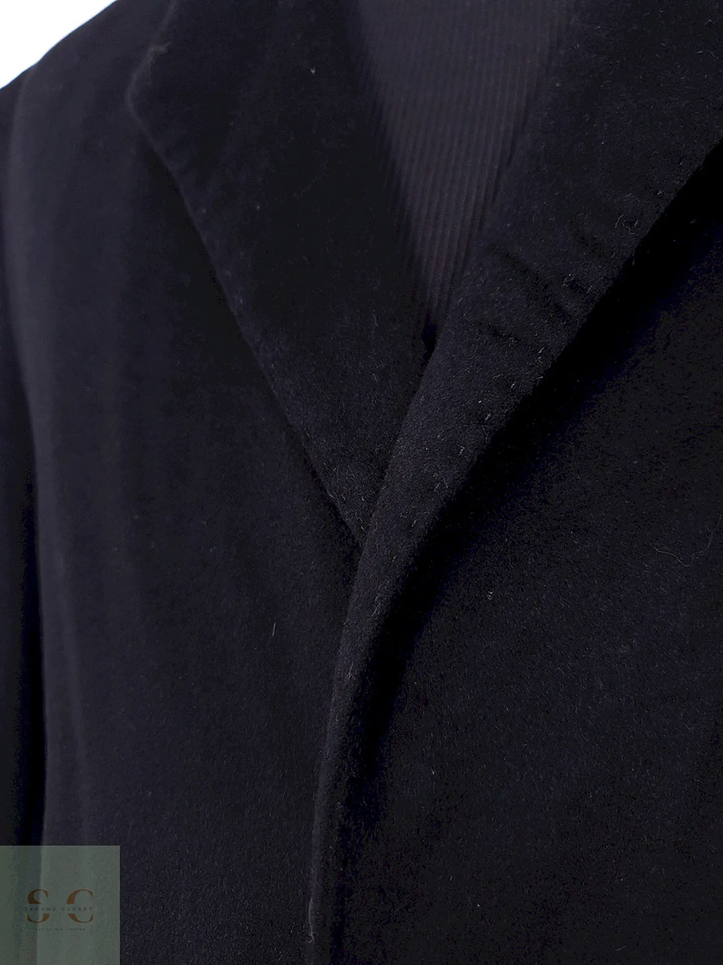 Abrigo Largo Van Graaf 100% Cashmere Negro - Talla L 10
