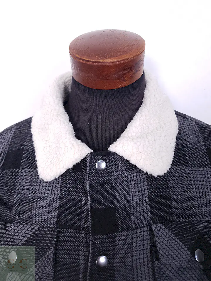 Chaqueta Identic Man Cuadros Plomo y Negro - Talla M 2