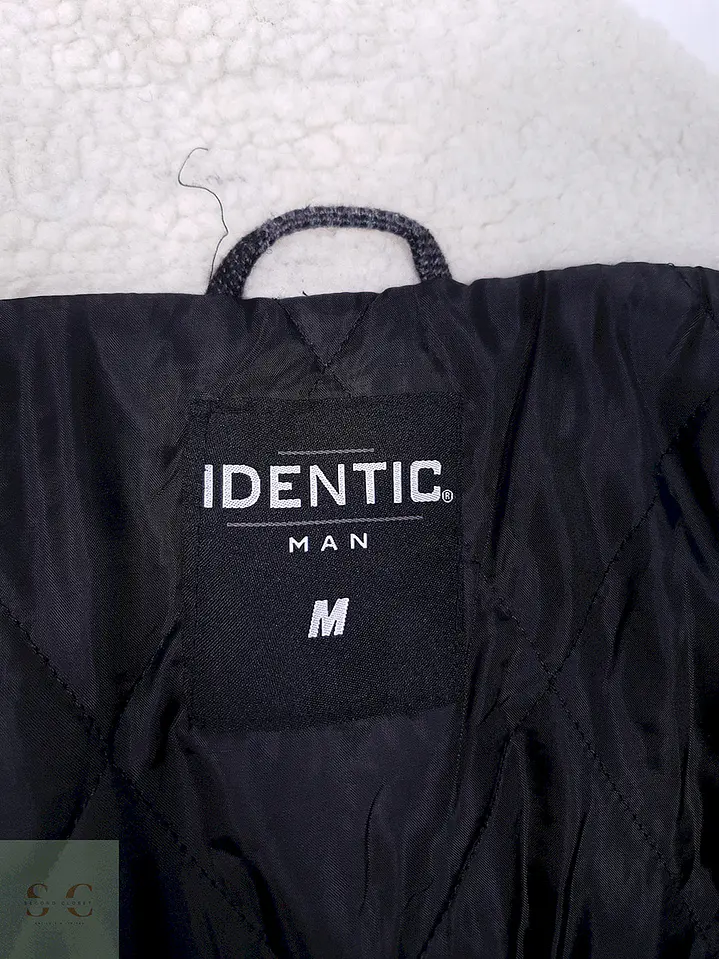Chaqueta Identic Man Cuadros Plomo y Negro - Talla M 4