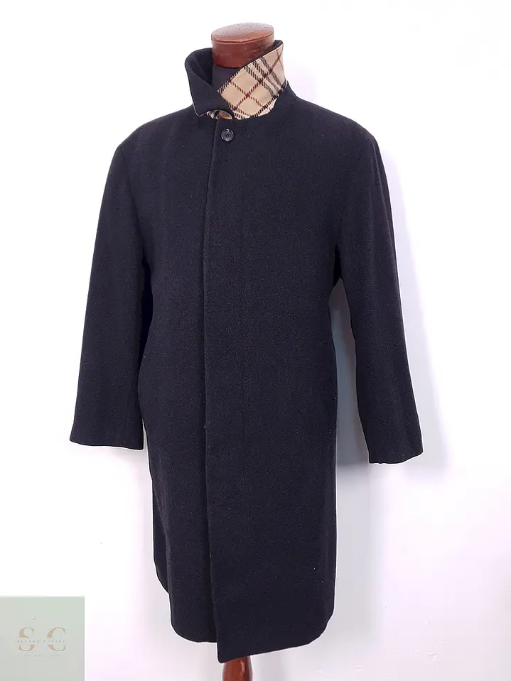 Abrigo Burberry Plomo Oscuro 100% Lana Virgen - Talla L 2