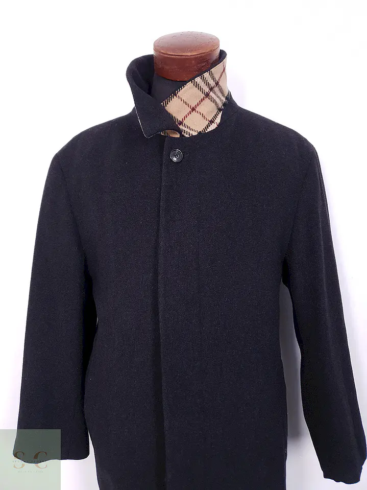 Abrigo Burberry Plomo Oscuro 100% Lana Virgen - Talla L 3