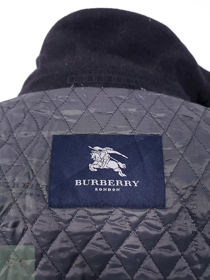 Abrigo Burberry Plomo Oscuro 100% Lana Virgen - Talla L 12