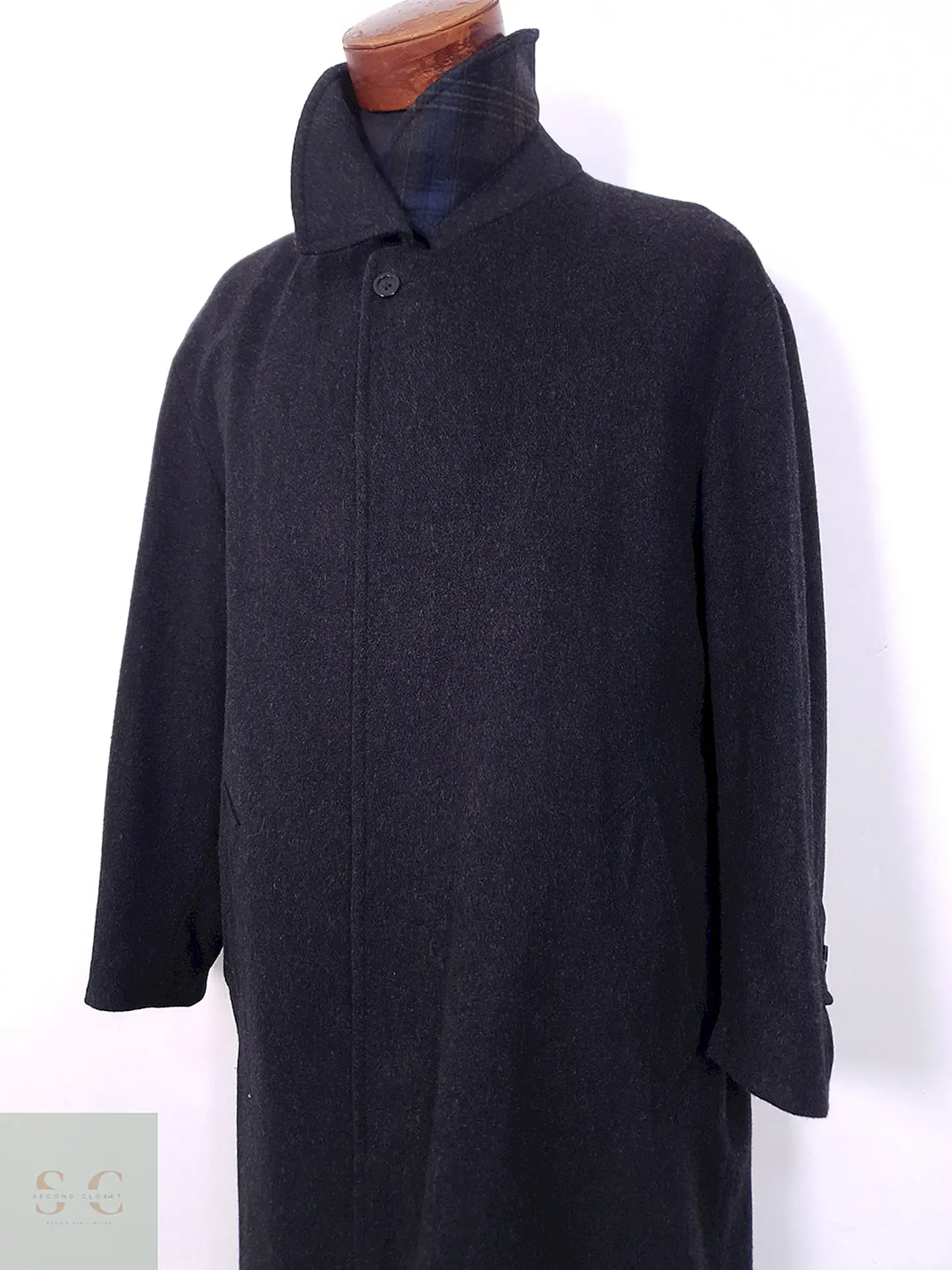 Abrigo Largo Loden Westbury Plomo 75% Lana Virgen - Talla XL 7