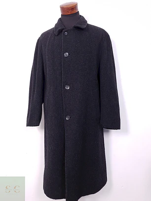 Abrigo largo hombre Bugatti Plomo Lana Virgen y Cashmere - Talla L