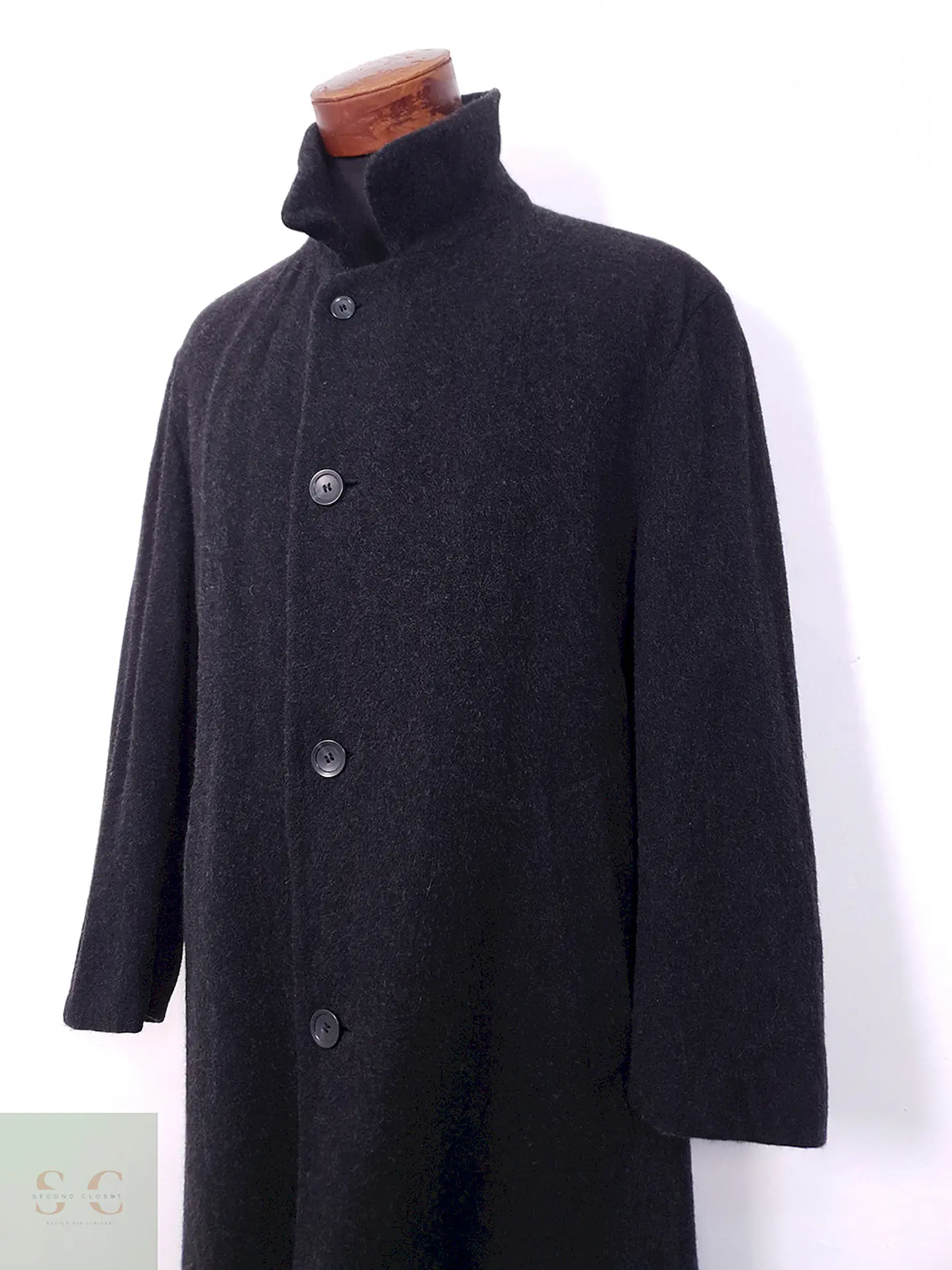 Abrigo Bugatti Plomo Lana Virgen y Cashmere - Talla L 4