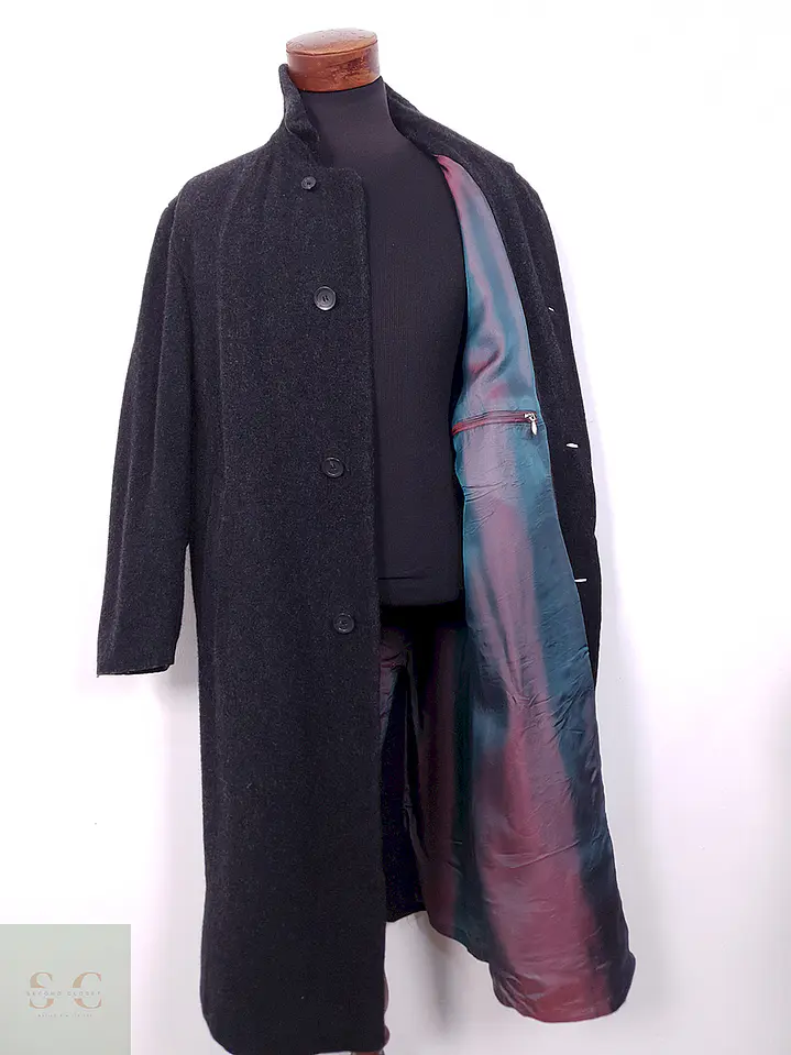 Abrigo Bugatti Plomo Lana Virgen y Cashmere - Talla L 9