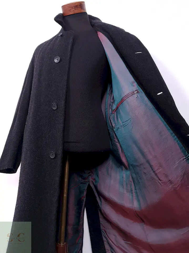 Abrigo Bugatti Plomo Lana Virgen y Cashmere - Talla L 10