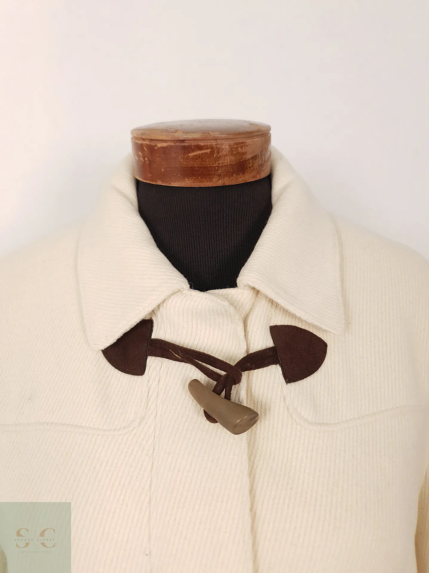 Abrigo Mujer Montgomery Lana Crema Talbots – TALLA ML 6