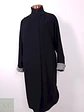 Abrigo Mujer Largo Negro Lana Herman Kay – TALLA 3XL - Miniatura 1