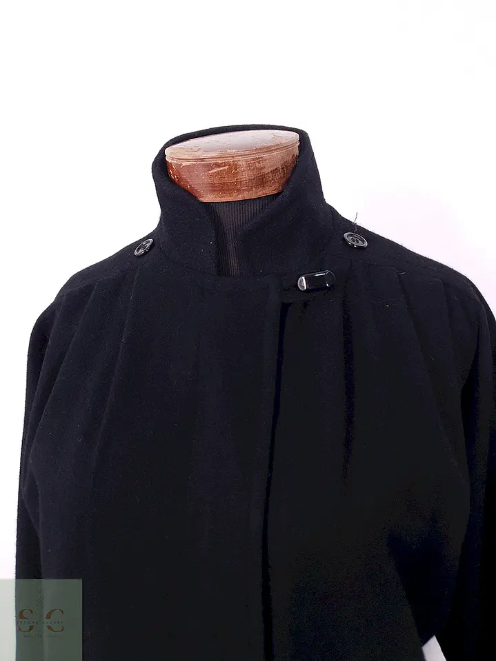 Abrigo Mujer Largo Negro Lana Herman Kay – TALLA 3XL 3