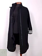 Abrigo Mujer Largo Negro Lana Herman Kay – TALLA 3XL - Miniatura 5